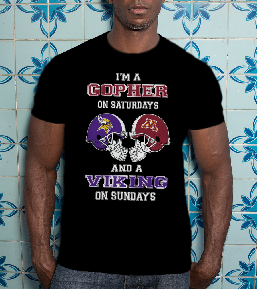 I'm A Gopher On Saturdays And A Viking On Sundays T-Shirt