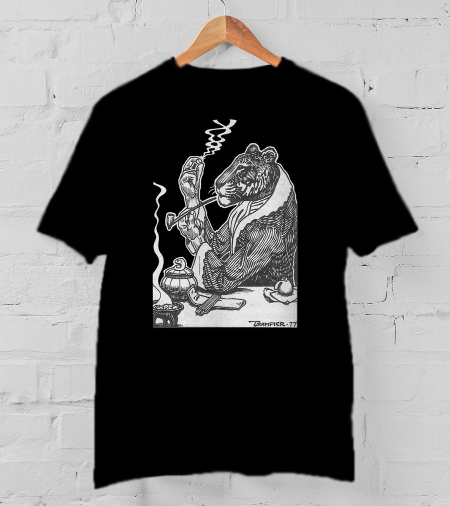 RAKSHASA Trampier 77 Smoking Tiger T-Shirt