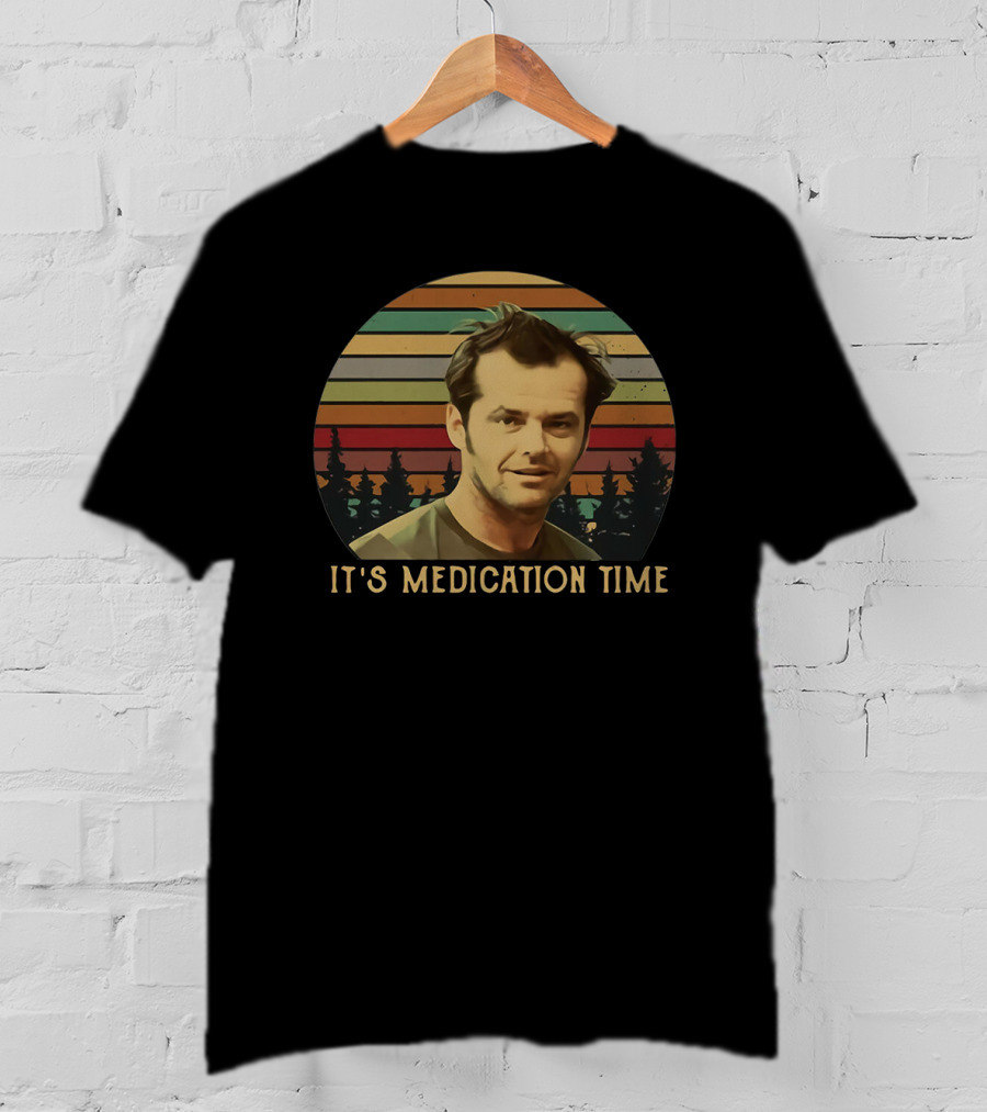 One Flew Over The Cuckoo's Nest It's Medication Time Vintage T-Shirt