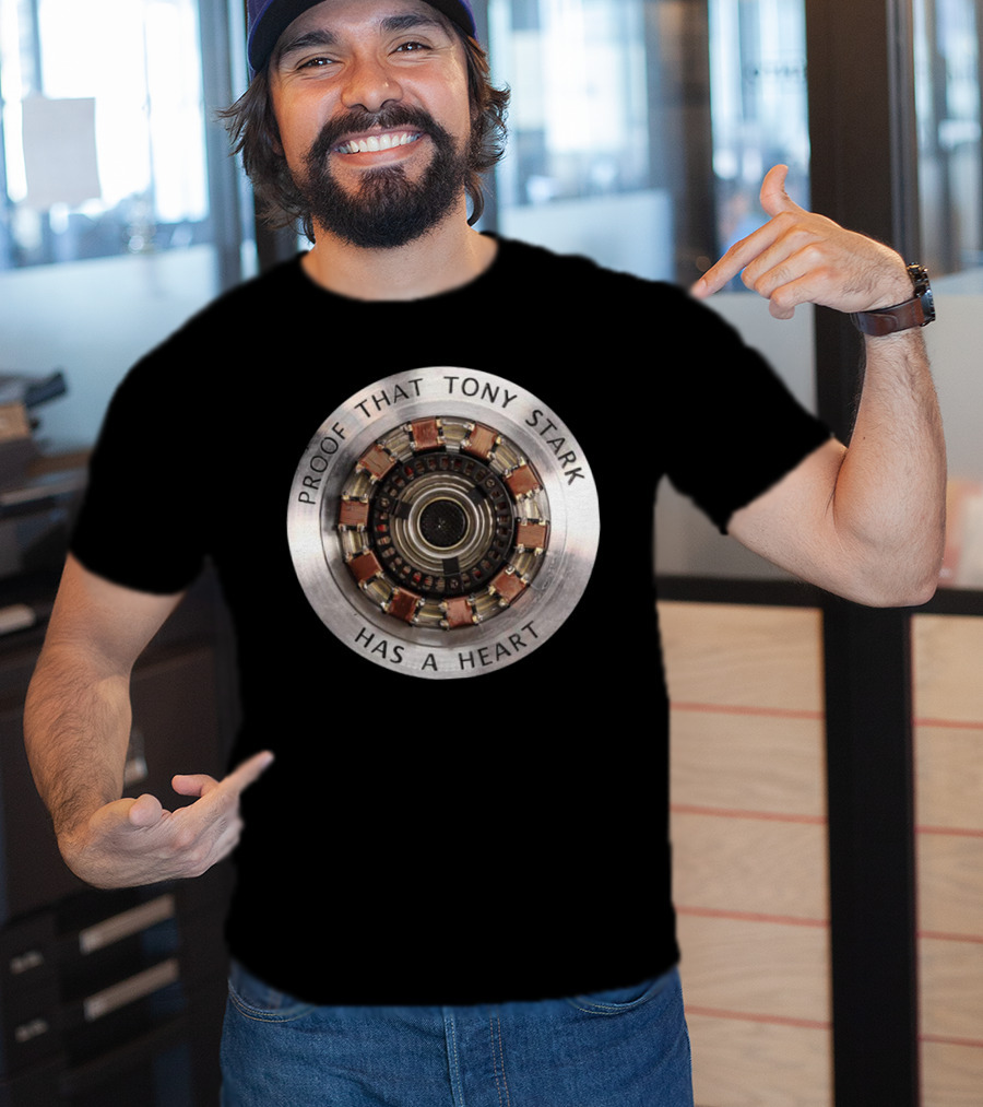 Proof That Tony Stark Has A Heart Arc Reactor T-Shirt