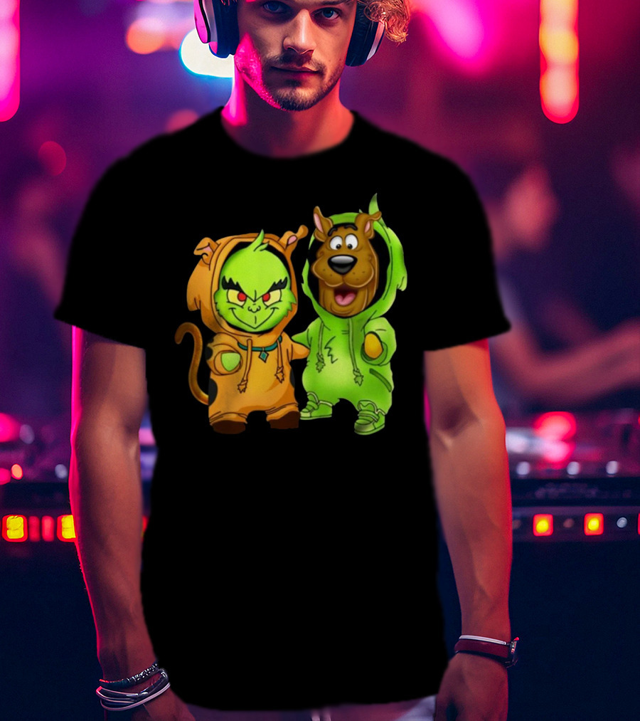 Grinch Scooby Doo Costume Mashup Halloween Crossover T-Shirt
