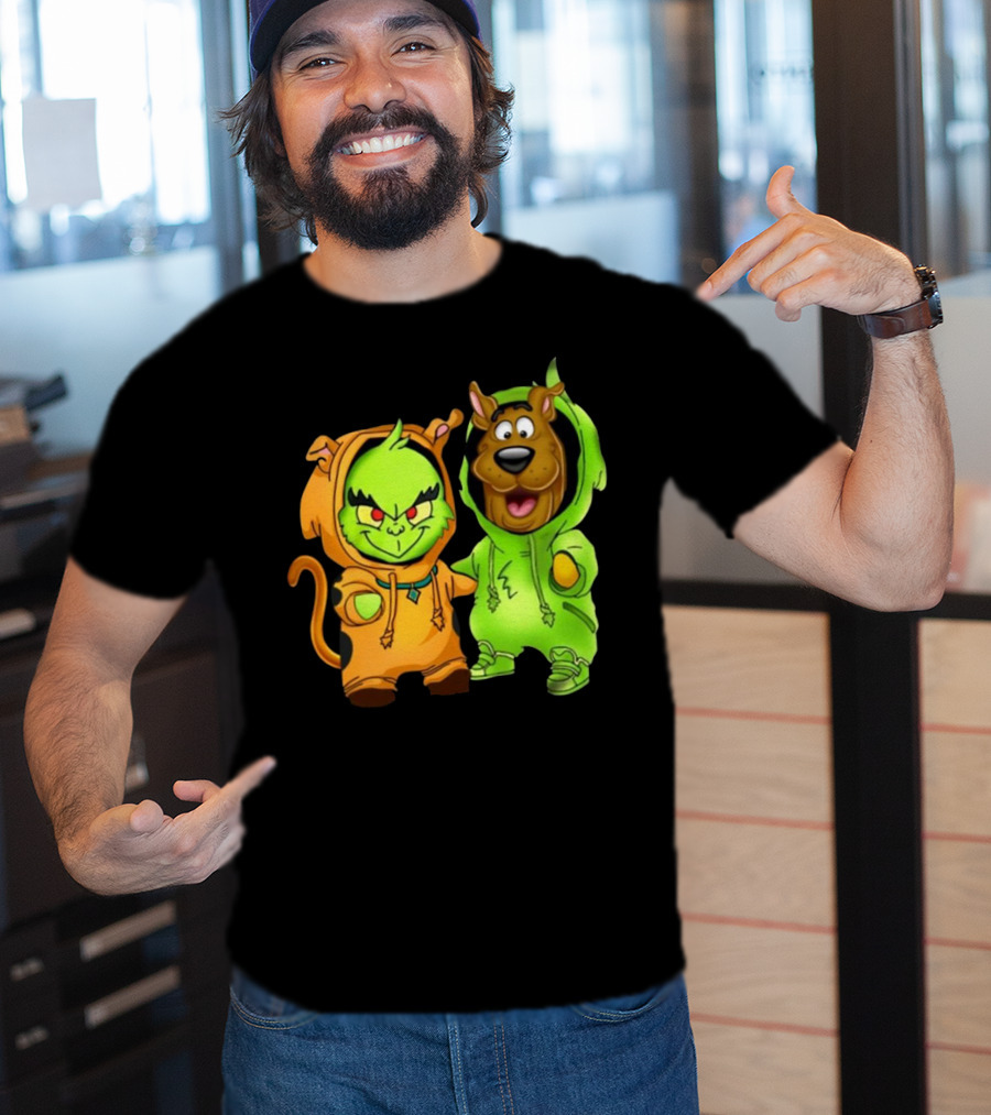 Grinch Scooby Doo Costume Mashup Halloween Crossover T-Shirt