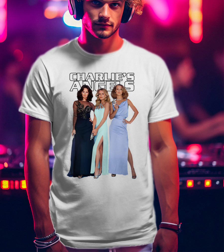 Charlie's Angels Classic Trio In Evening Gowns T-Shirt