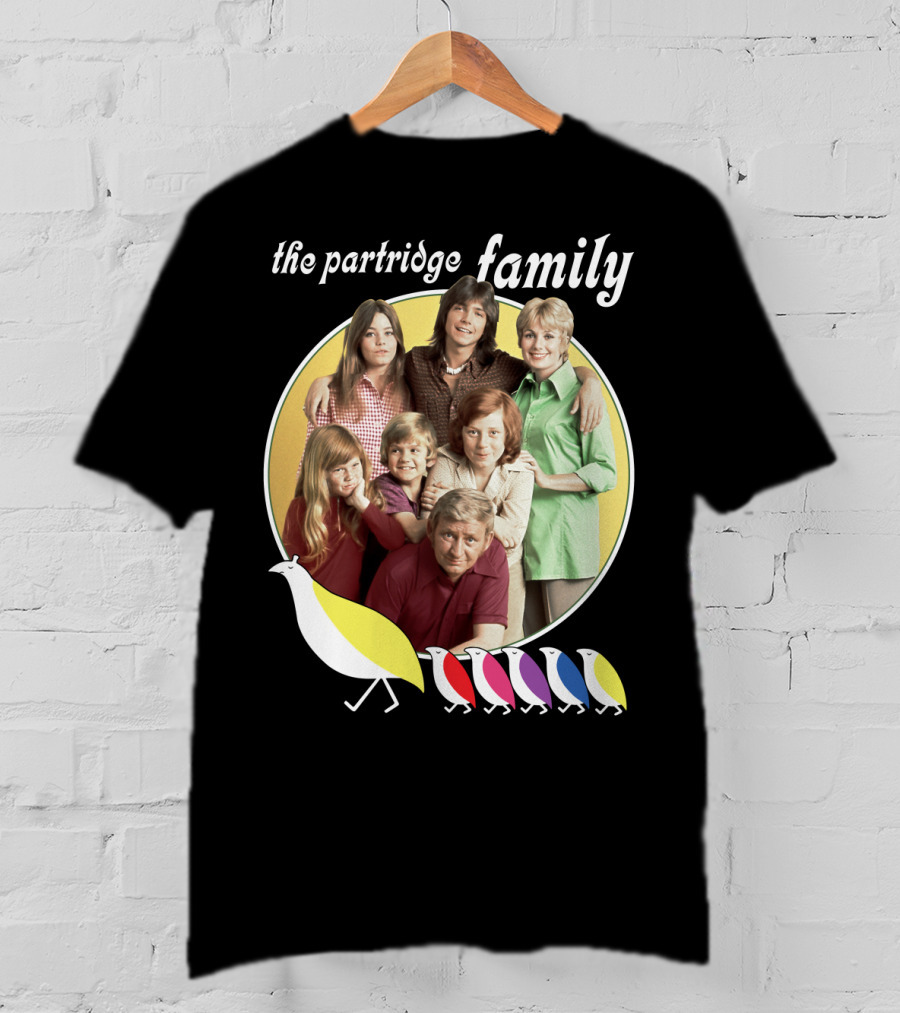 The Partridge Family Yellow Circle Five Birds T-Shirt