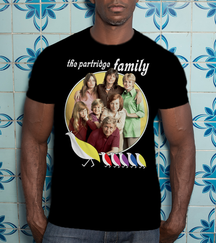 The Partridge Family Yellow Circle Five Birds T-Shirt
