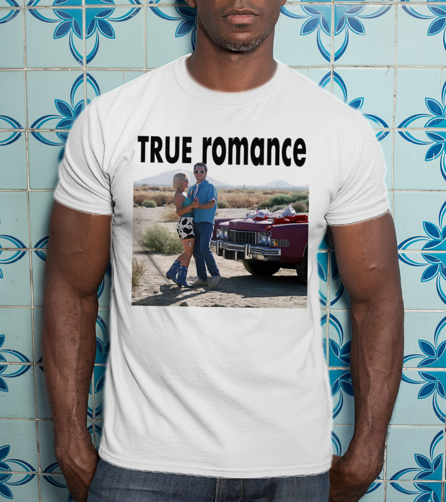TRUE Romance Classic Movie Scene Desert Cadillac T-Shirt