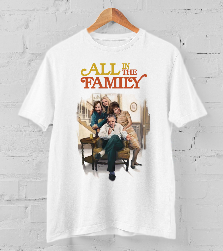 All In The Family Classic TV Sitcom Cast T-Shirt