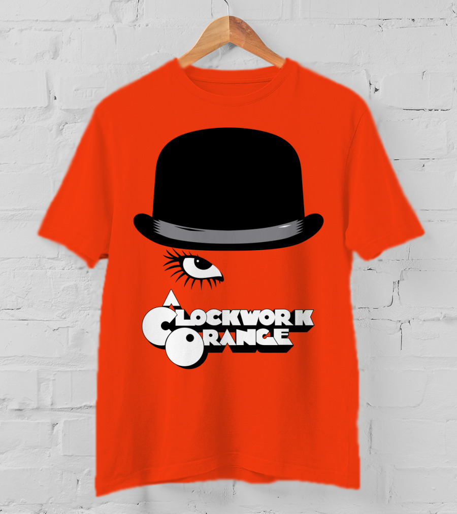 A Clockwork Orange Bowler Hat And Eyelash T-Shirt
