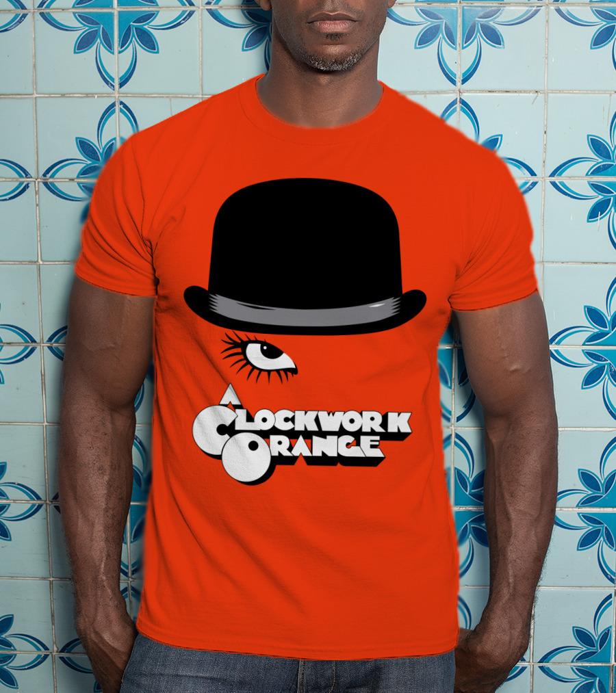 A Clockwork Orange Bowler Hat And Eyelash T-Shirt