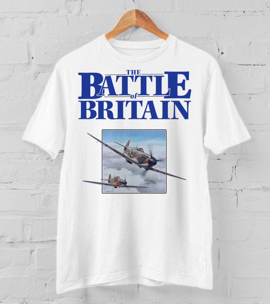 The Battle Of Britain Fighter Aircraft Iconic WWII Scene T-Shirt