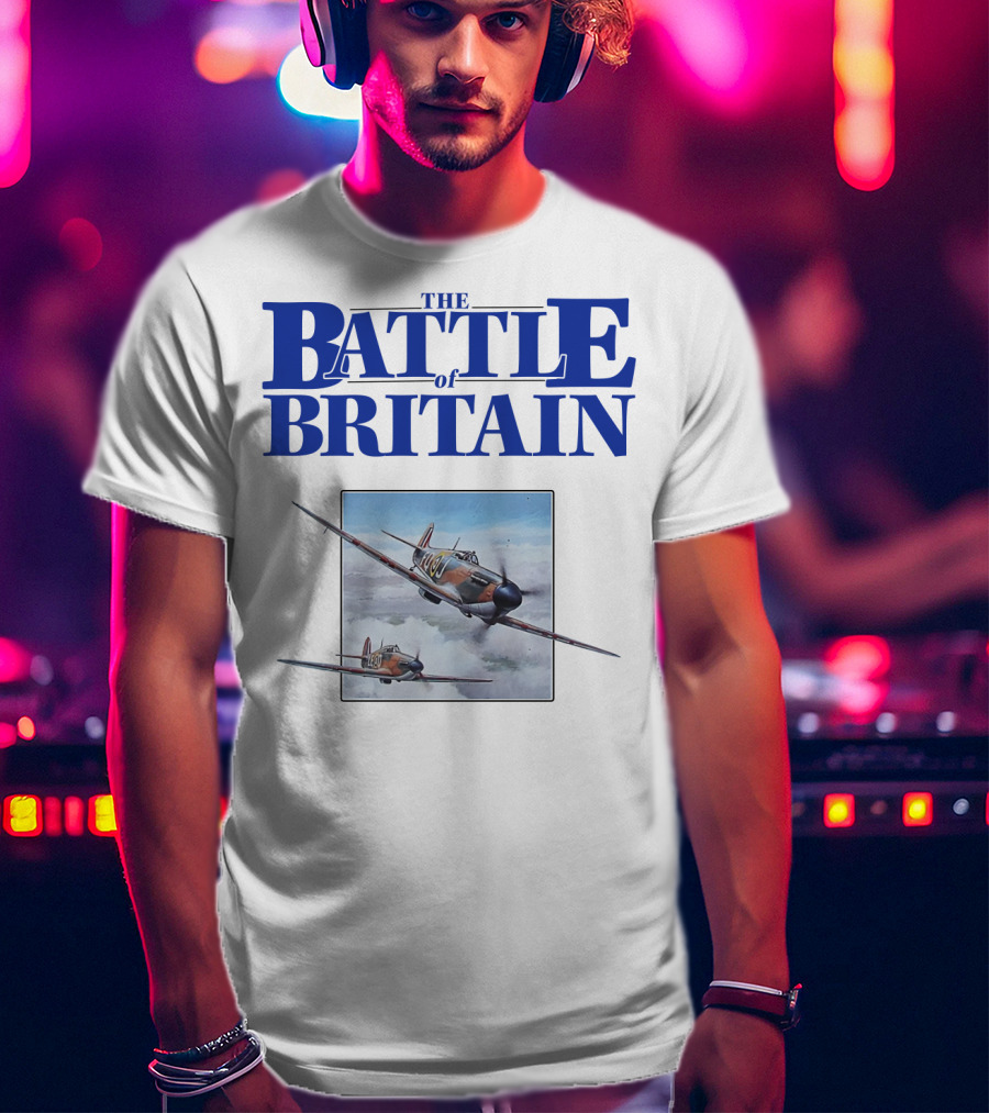 The Battle Of Britain Fighter Aircraft Iconic WWII Scene T-Shirt