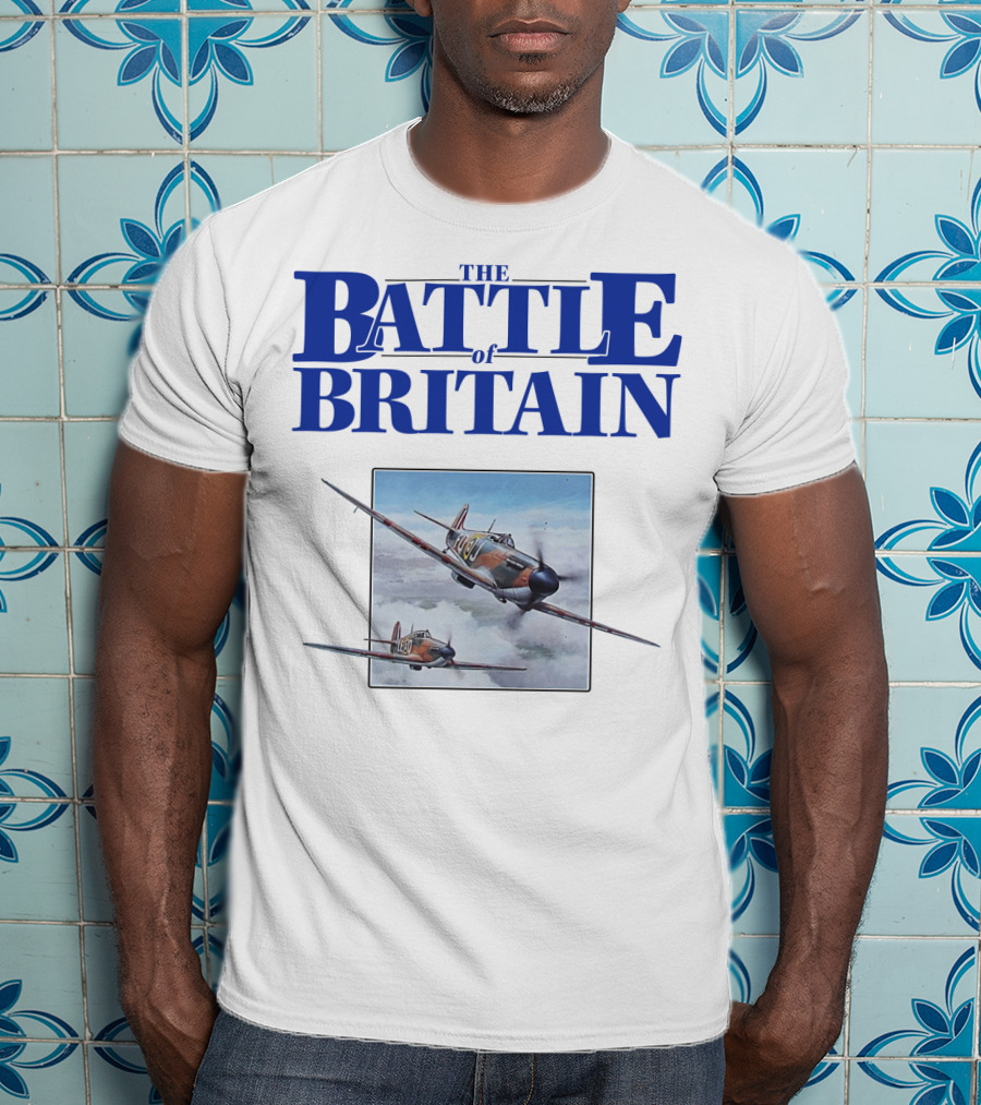 The Battle Of Britain Fighter Aircraft Iconic WWII Scene T-Shirt