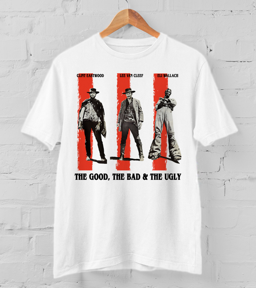 Clint Eastwood Lee Van Cleef Eli Wallach The Good The Bad And The Ugly T-Shirt