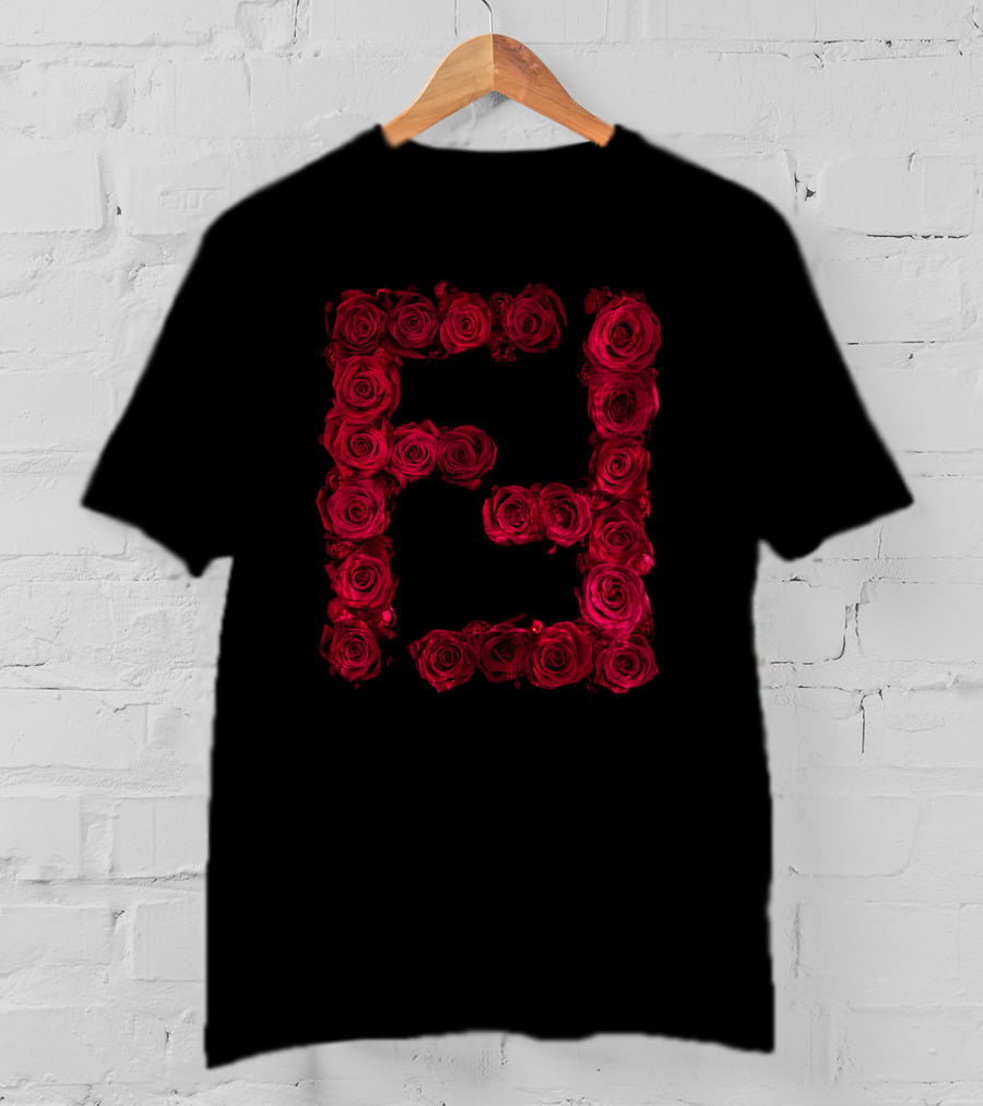 FD Red Roses Block Letters T-Shirt