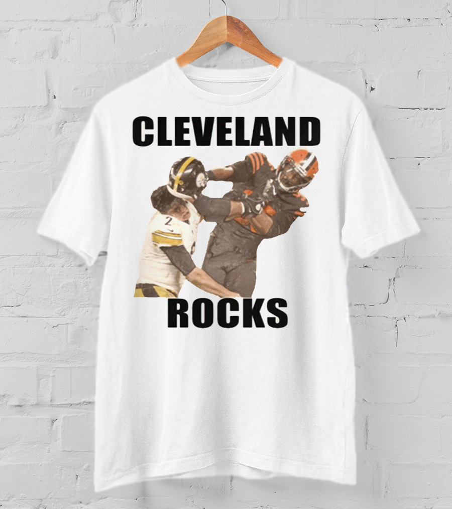 Cleveland Rocks Rudolph Started It Football Rivalry Clash T-Shirt