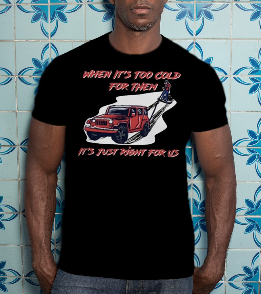 When It's Too Cold For Them It's Just Right For US T-Shirt