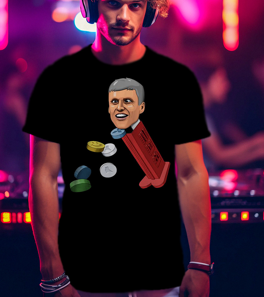 Jim’ll Paint It Dispenser With Flying Colorful Tablets T-Shirt