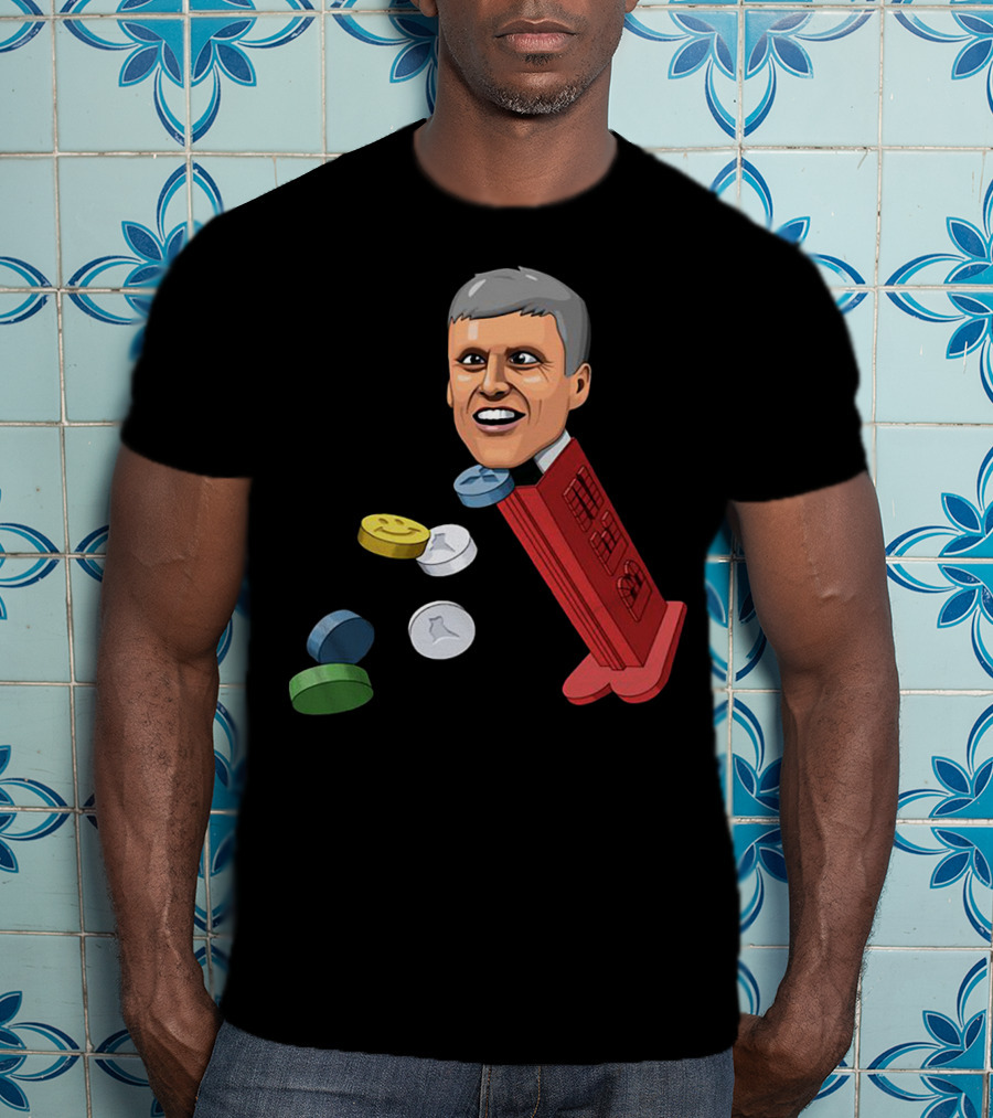 Jim’ll Paint It Dispenser With Flying Colorful Tablets T-Shirt