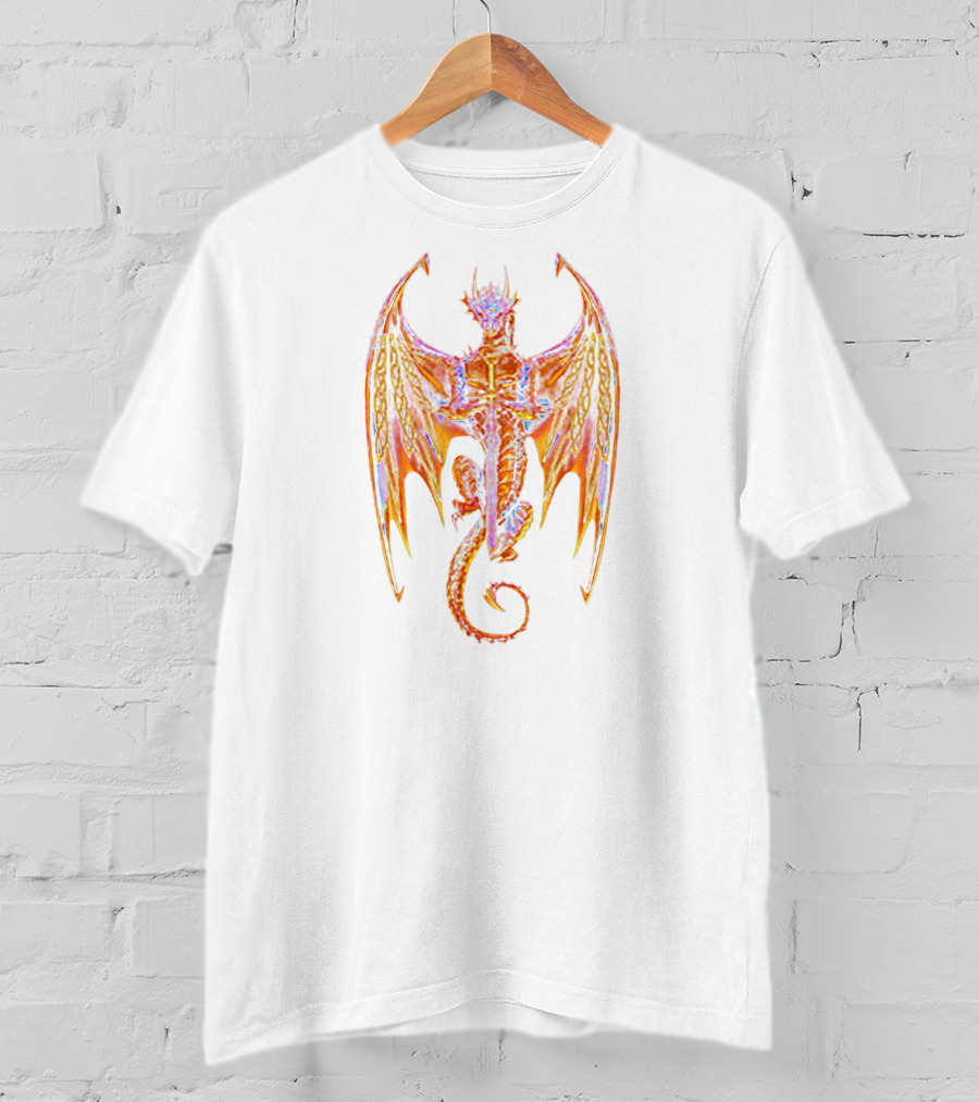 Dragon Sword Norse Mythology Fusion T-Shirt