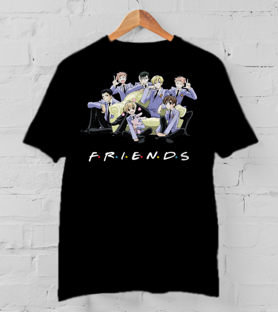 Ouran High School Host Club FRIENDS TV Show Crossover T-Shirt