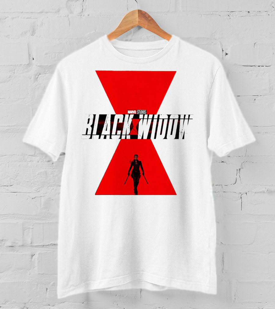 Marvel Studios Black Widow Scarlett Johansson Red Hourglass T-Shirt