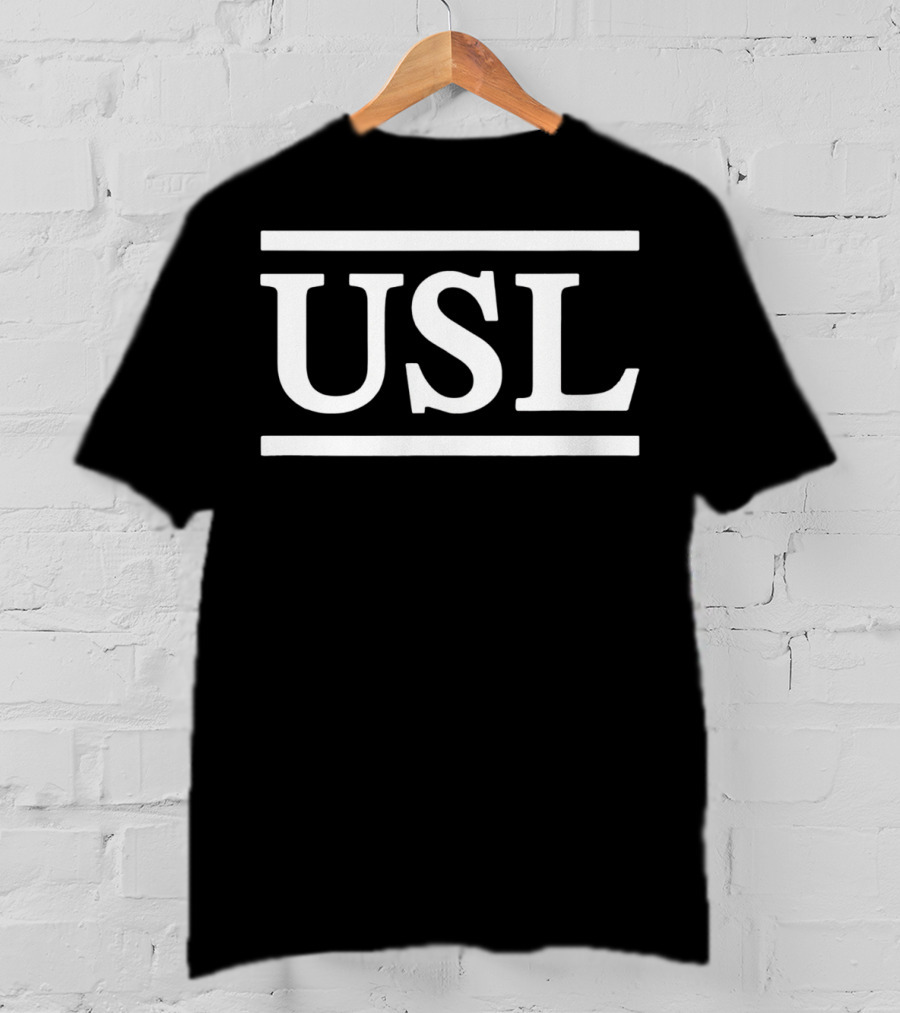 Old School USL Bold Typography Block T-Shirt