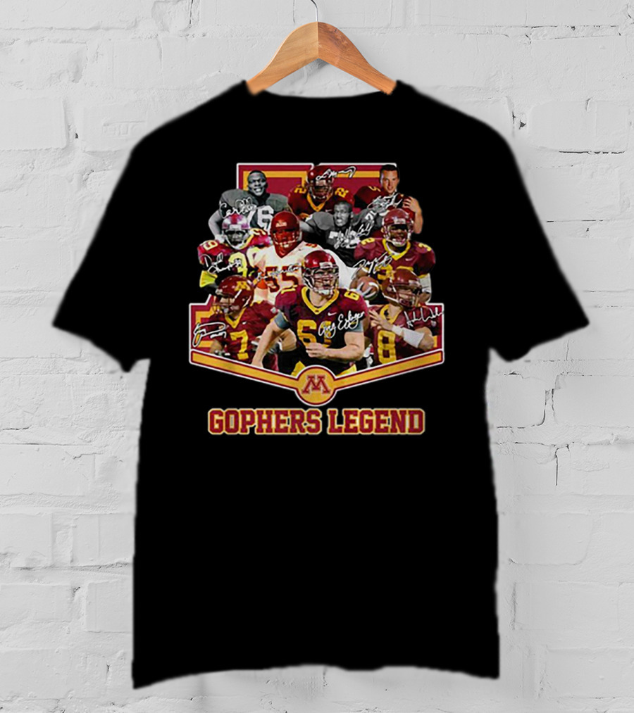 Gophers Legend Minnesota Golden Gophers Signatures T-Shirt