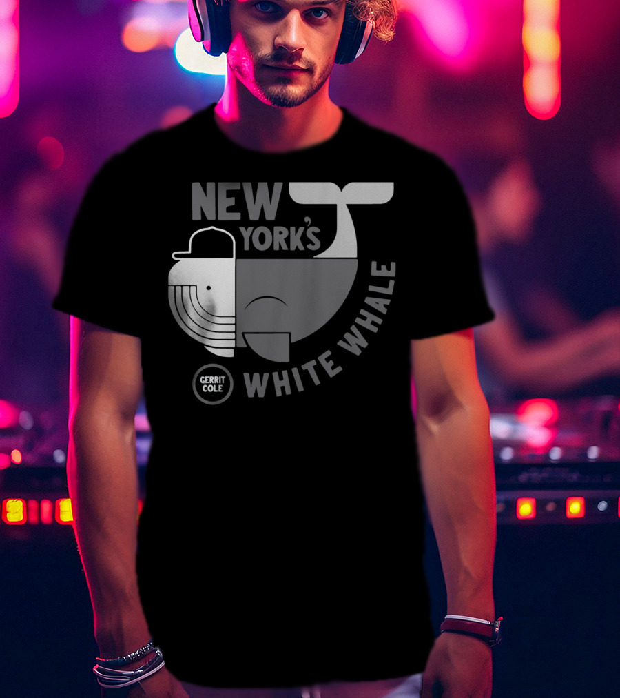 New York's Gerrit Cole White Whale Baseball T-Shirt