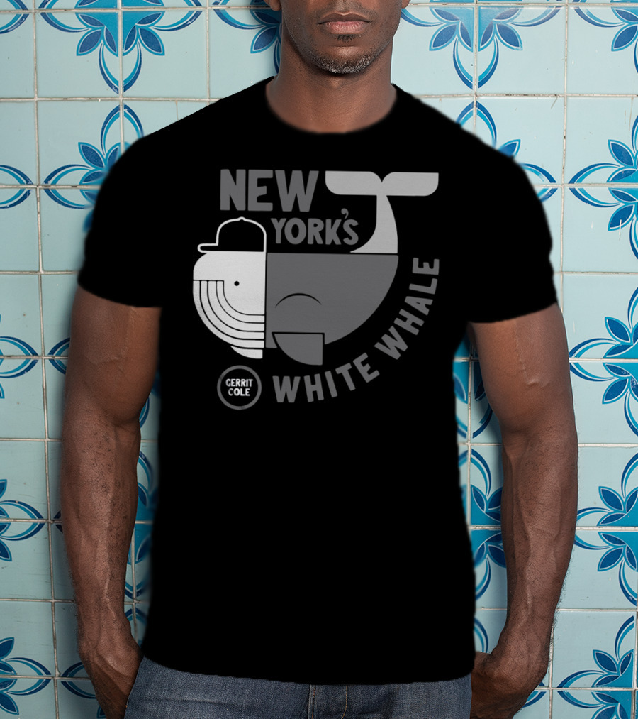 New York's Gerrit Cole White Whale Baseball T-Shirt