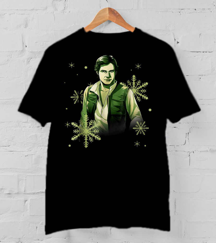 Star Wars Han Solo Christmas Noel Snowflake Fan T-Shirt
