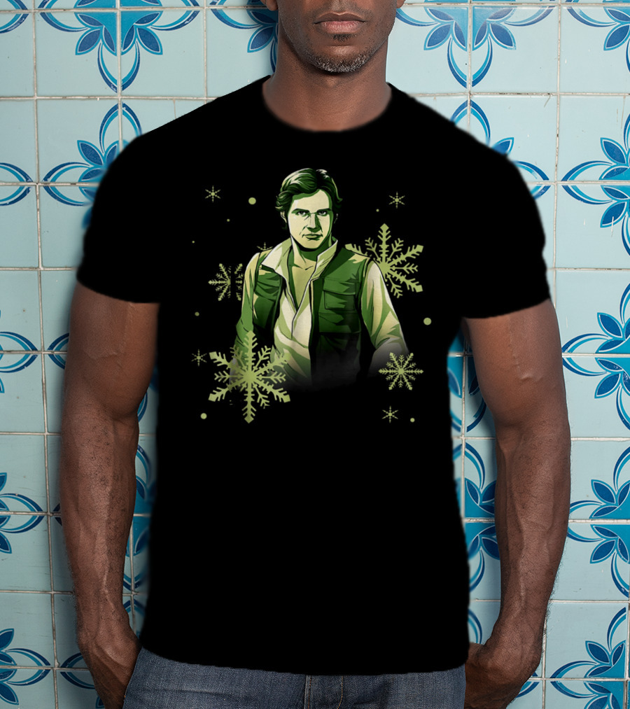 Star Wars Han Solo Christmas Noel Snowflake Fan T-Shirt