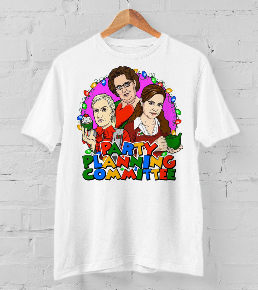 The Office Party Planning Committee Christmas Lights T-Shirt