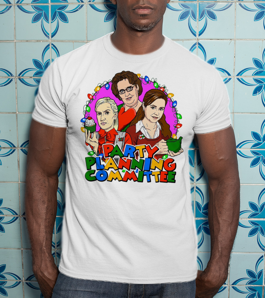The Office Party Planning Committee Christmas Lights T-Shirt