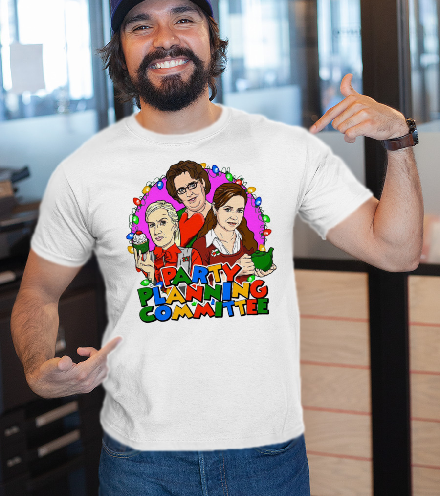 The Office Party Planning Committee Christmas Lights T-Shirt