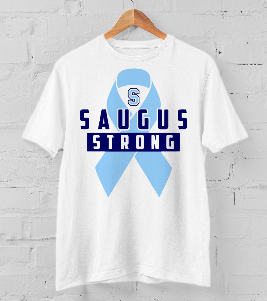 Saugus Strong Blue Ribbon S T-Shirt