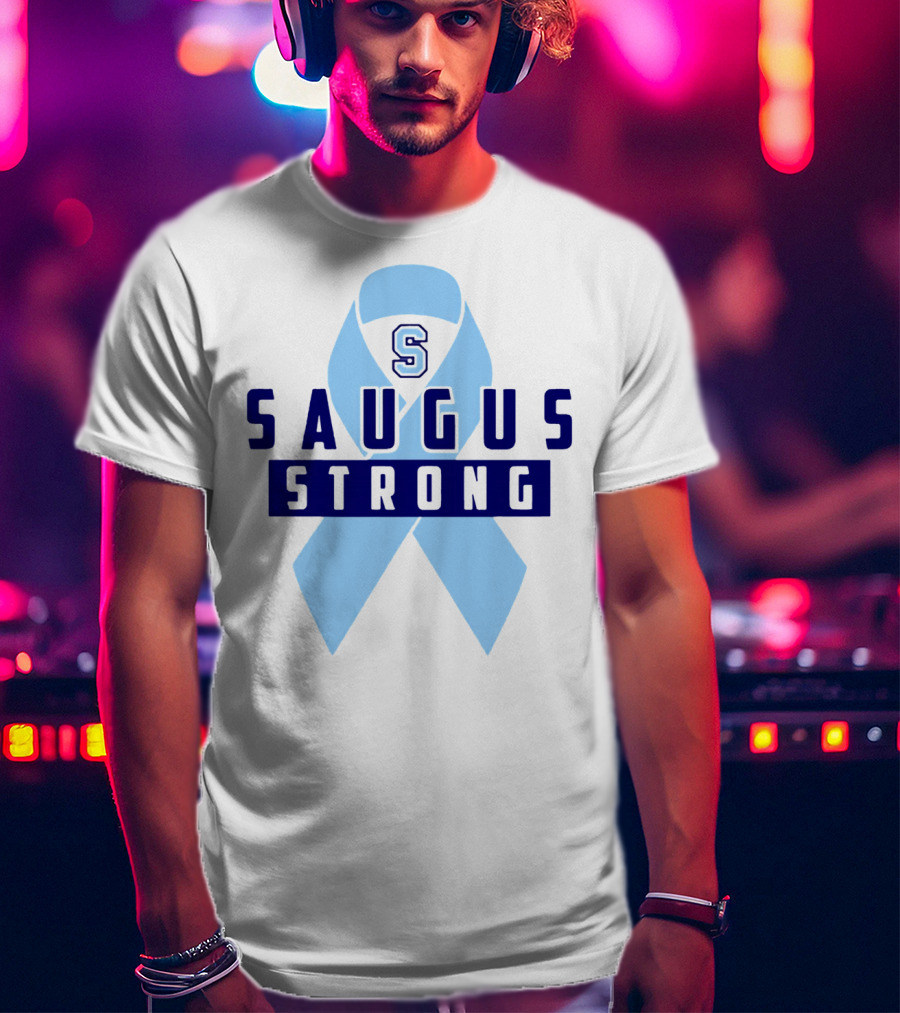 Saugus Strong Blue Ribbon S T-Shirt
