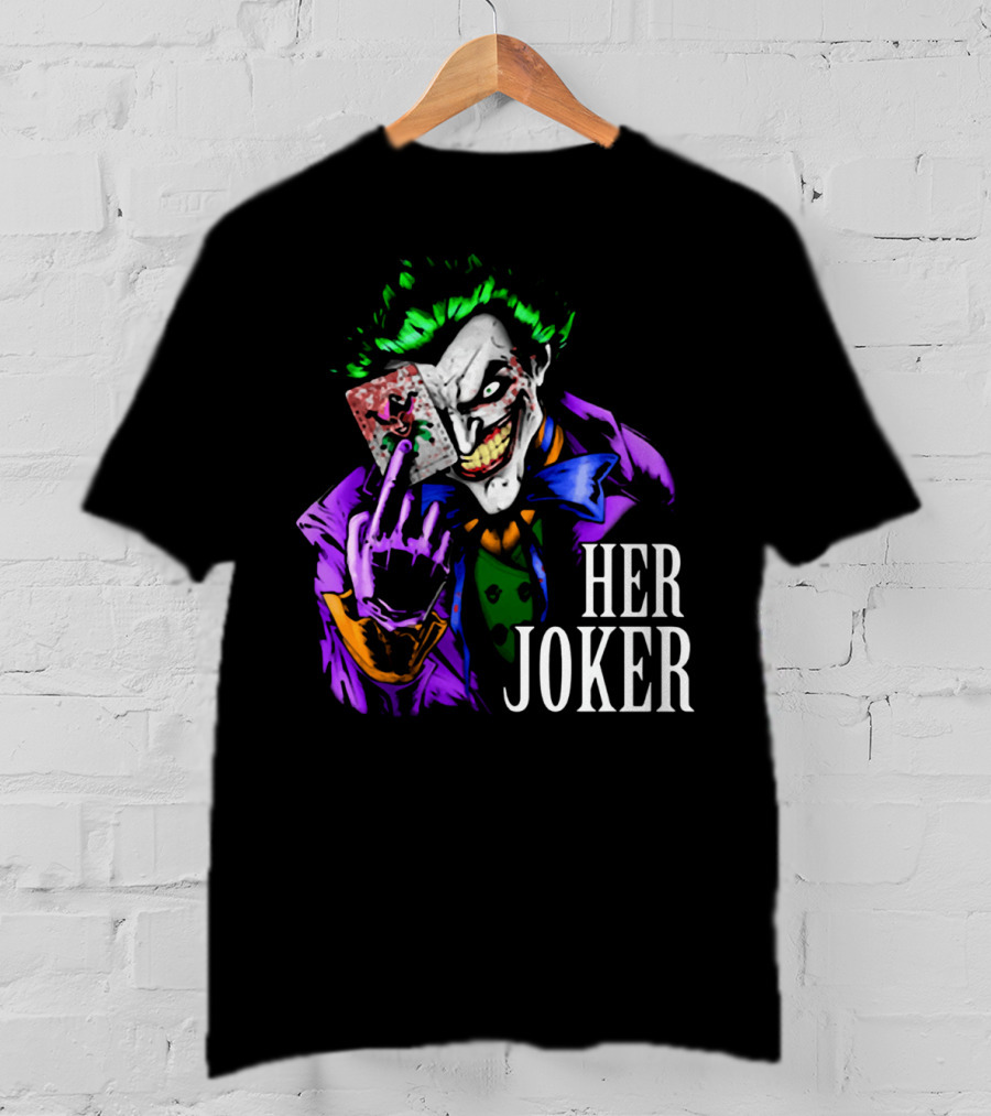 DC Comics Her Joker Playing Card Grinning Villain T-Shirt