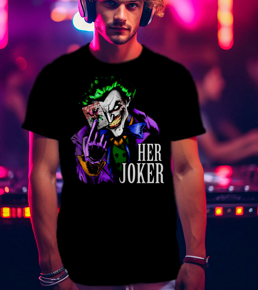 DC Comics Her Joker Playing Card Grinning Villain T-Shirt