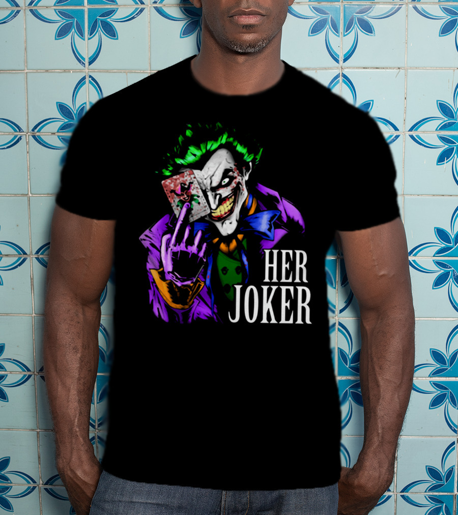 DC Comics Her Joker Playing Card Grinning Villain T-Shirt