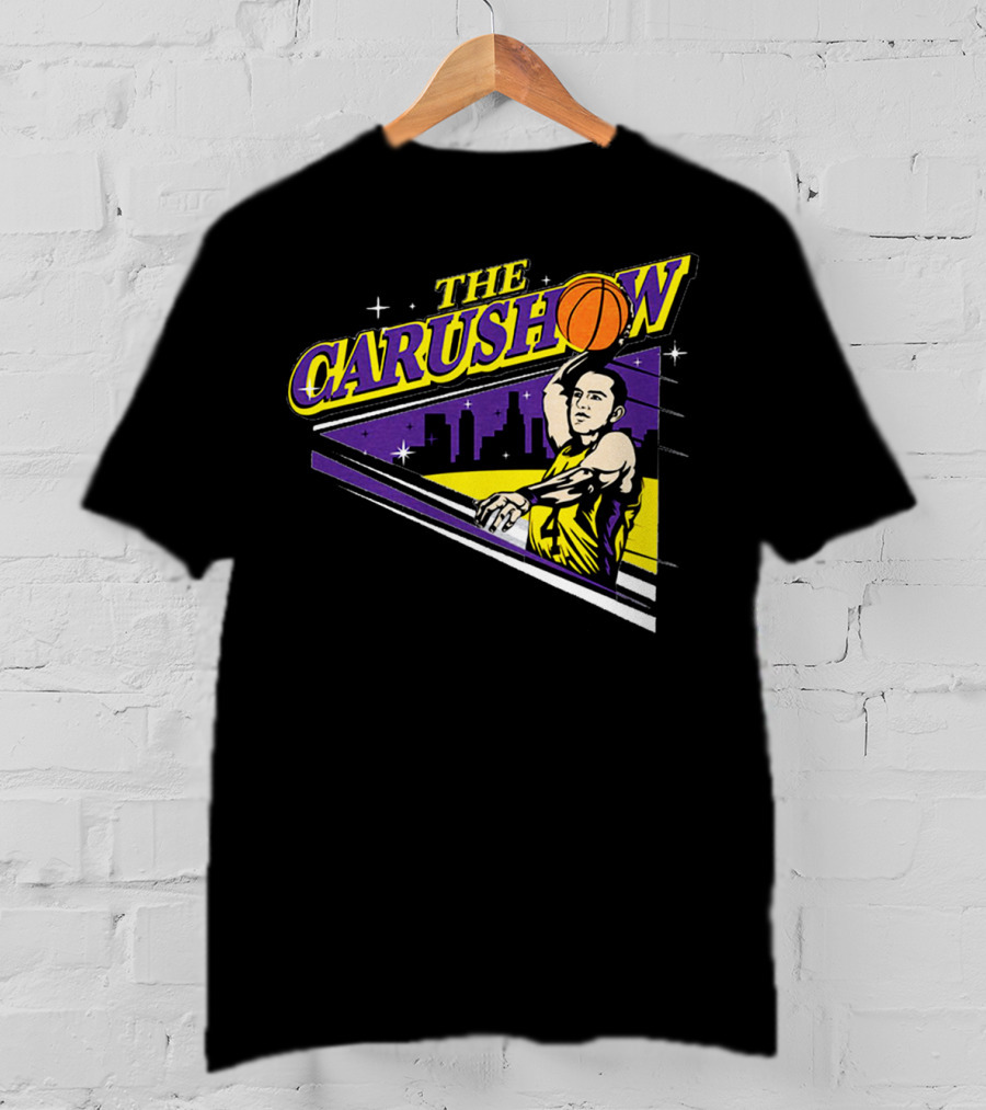 Alex Caruso The Carushow Basketball Los Angeles Skyline T-Shirt