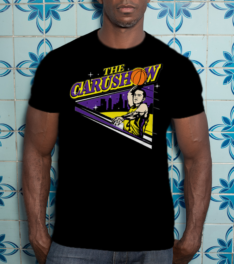 Alex Caruso The Carushow Basketball Los Angeles Skyline T-Shirt