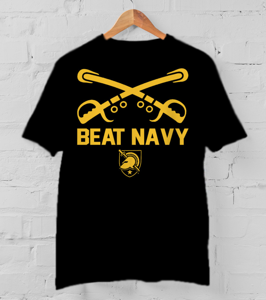 Army West Point Beat Navy Football Swords And Helmet Emblem T-Shirt