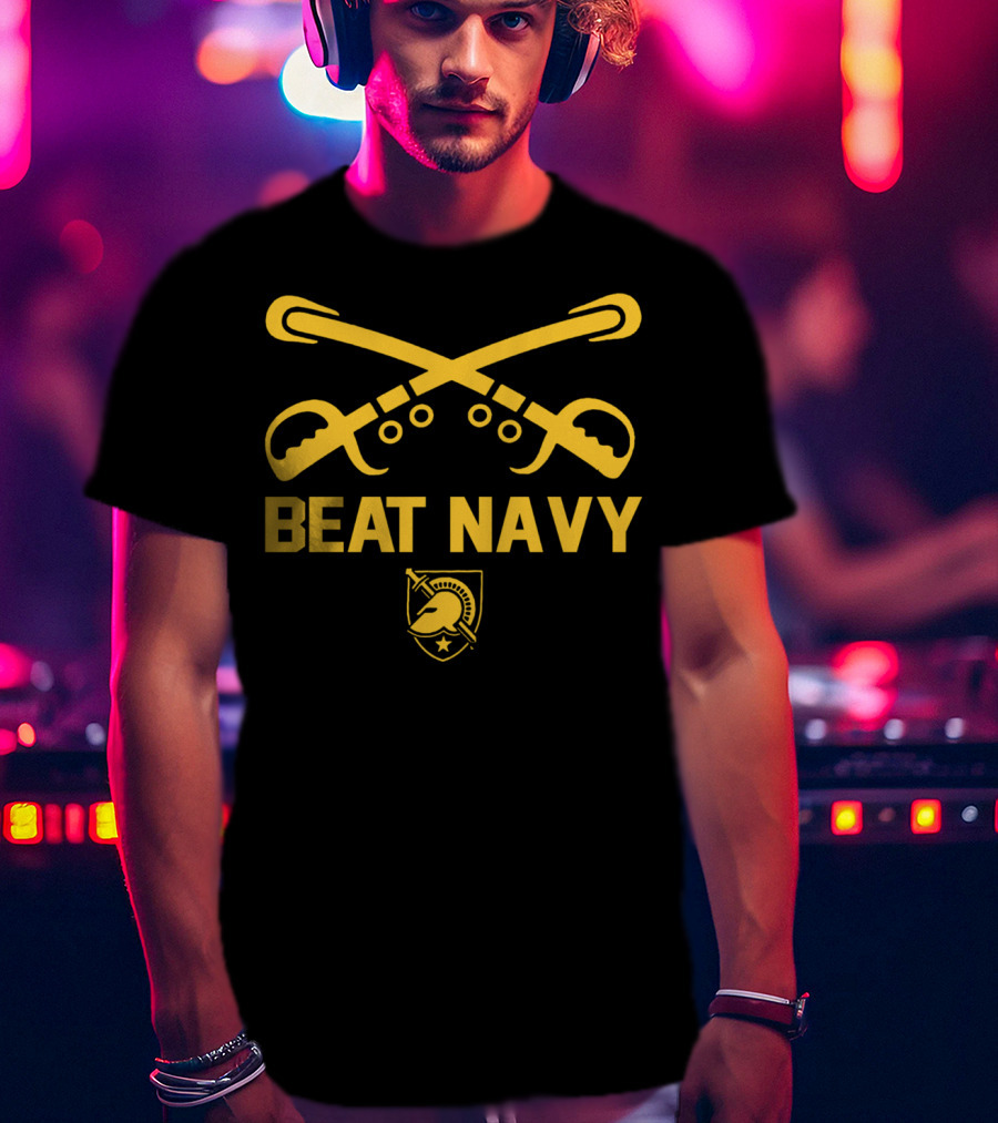 Army West Point Beat Navy Football Swords And Helmet Emblem T-Shirt