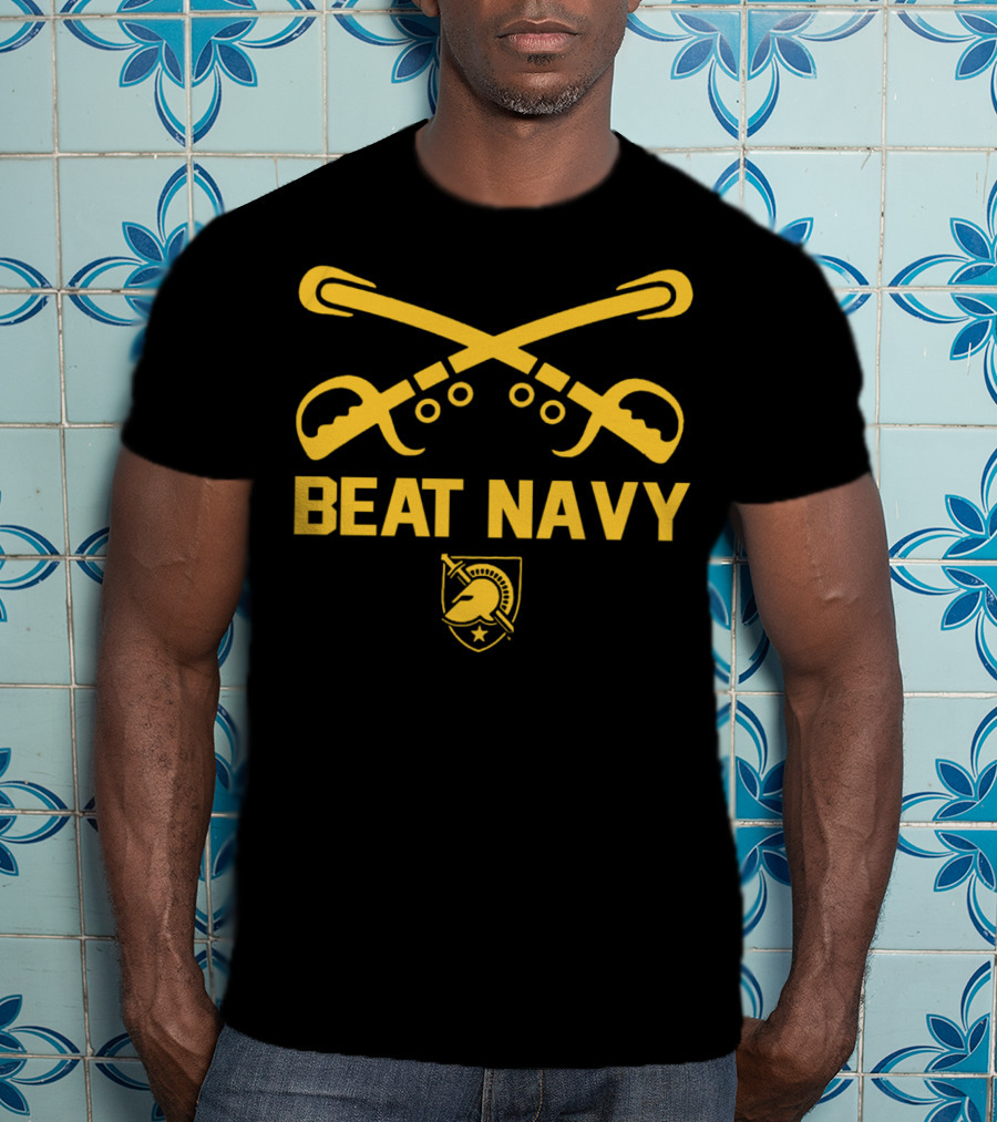 Army West Point Beat Navy Football Swords And Helmet Emblem T-Shirt
