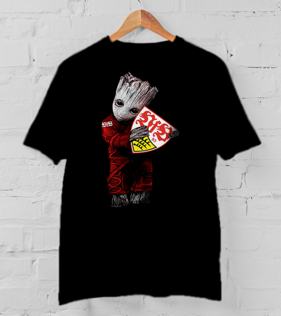 Baby Groot Hugging VfB Stuttgart T-Shirt
