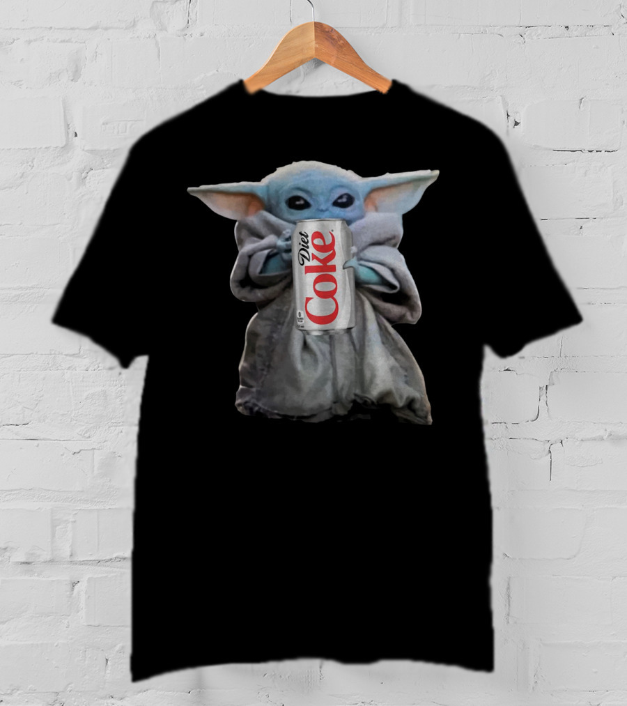 Baby Yoda Holding Diet Coke Can T-Shirt