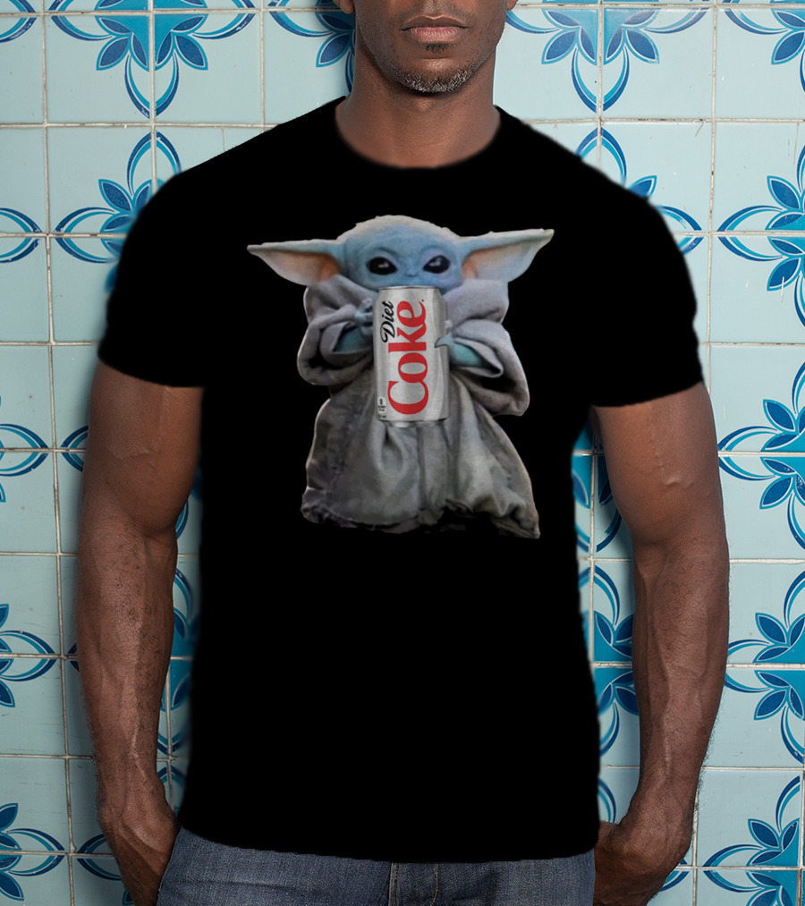 Baby Yoda Holding Diet Coke Can T-Shirt