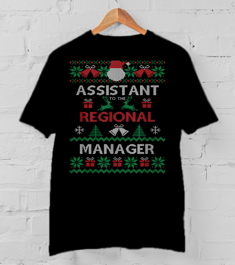 Assistant To The Regional Manager Christmas Ugly T-Shirt