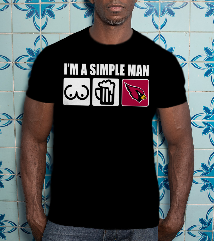 I'm A Simple Man Cardinals Iconic Symbols T-Shirt