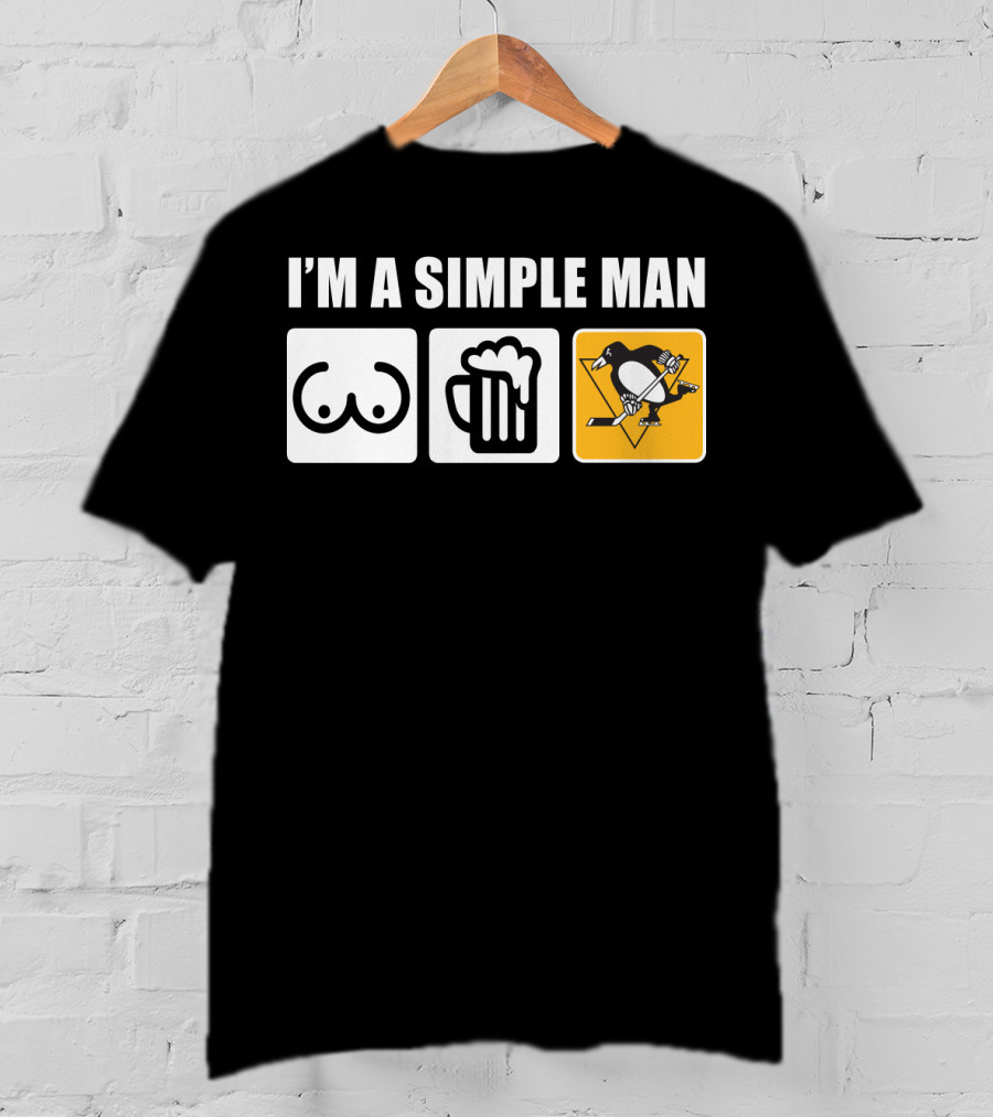 I'm A Simple Man Beer Penguins T-Shirt
